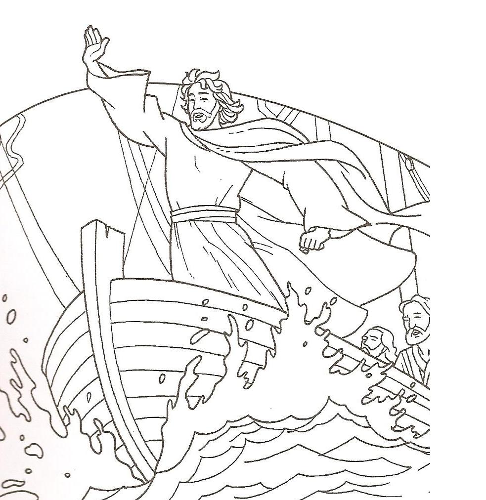 Calm The Storm Coloring Page Coloring Home