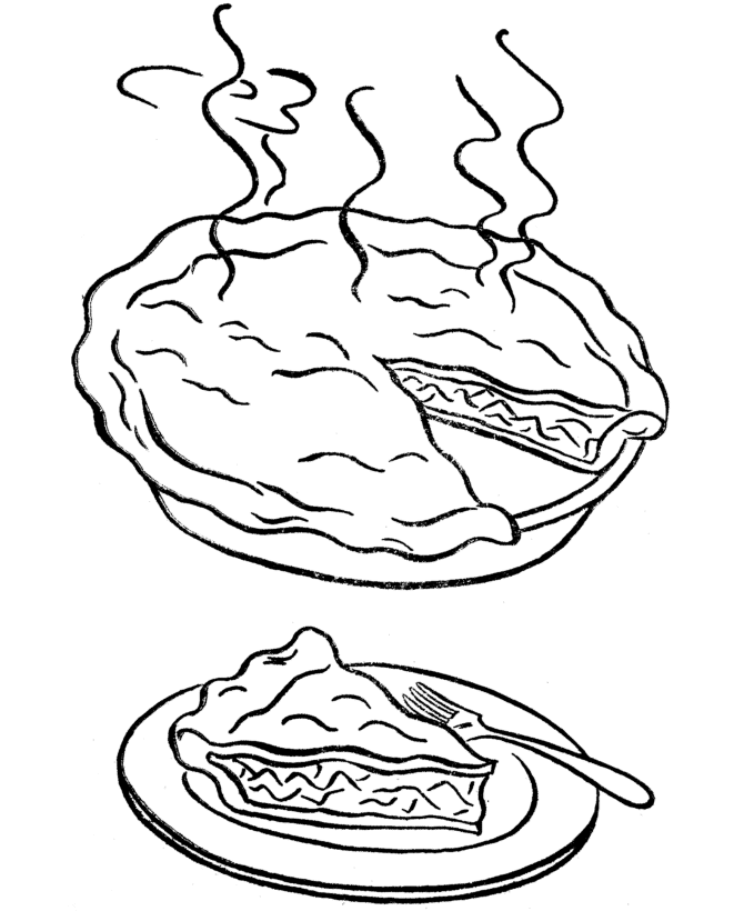 Apple Pie Coloring Pages - Coloring Home