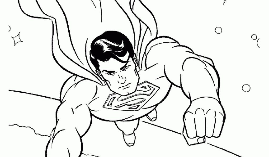 Superman Easy Coloring Pages - Coloring Home