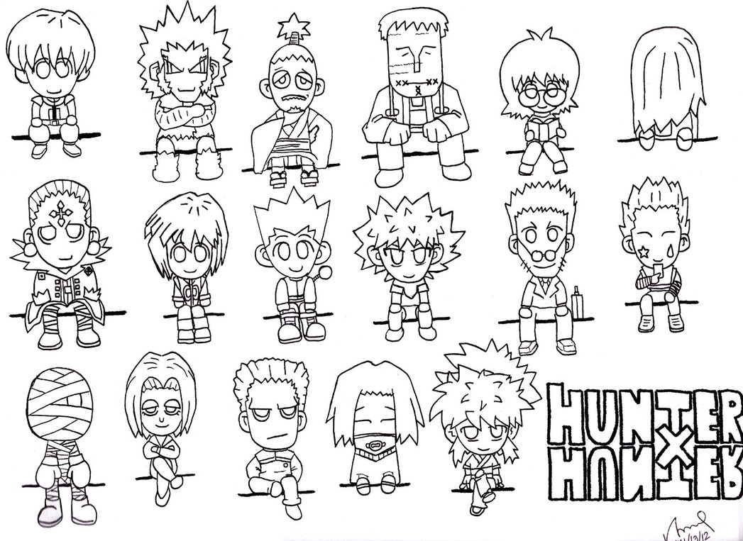 HxH Coloring Pages   Coloring Home