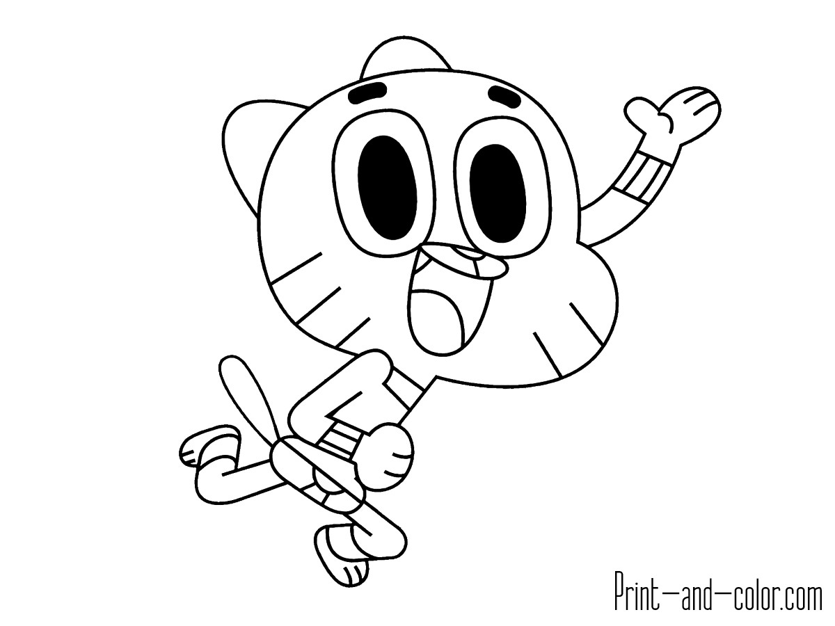 Amazing World Of Gumball Printable Coloring Pages at ...