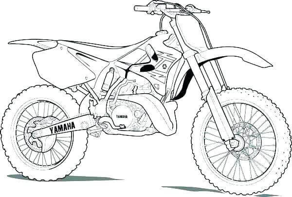 Motor Bike Coloring Pages Coloring Home