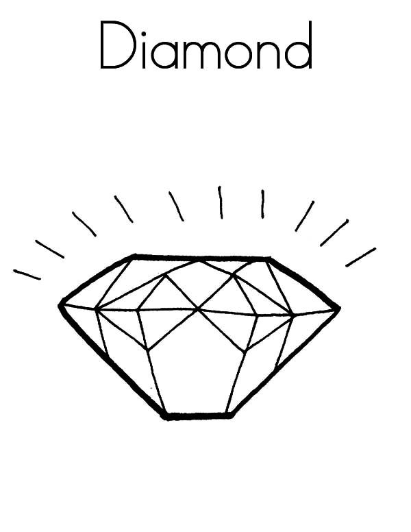 Diamond Shape, : D for Diamond Shape Coloring Pages | Shape ...