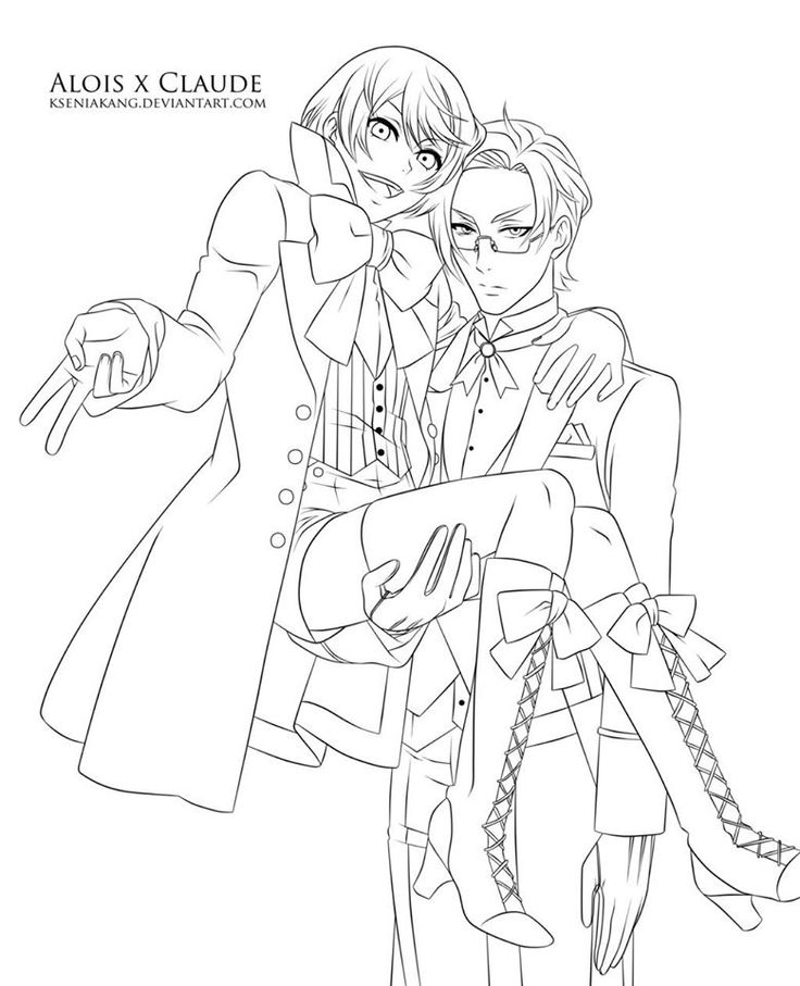 Black Butler Coloring Pages - Coloring Home