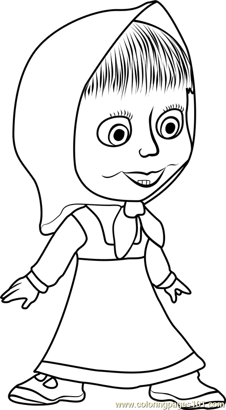 Masha and the bear coloring pages | Coloring Pages