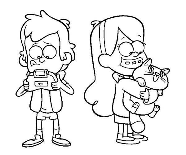 Gravity Falls coloring page in 2019 | Fall coloring pages ...