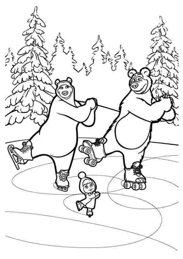 coloring pages masha and the bear masha and the bear ...