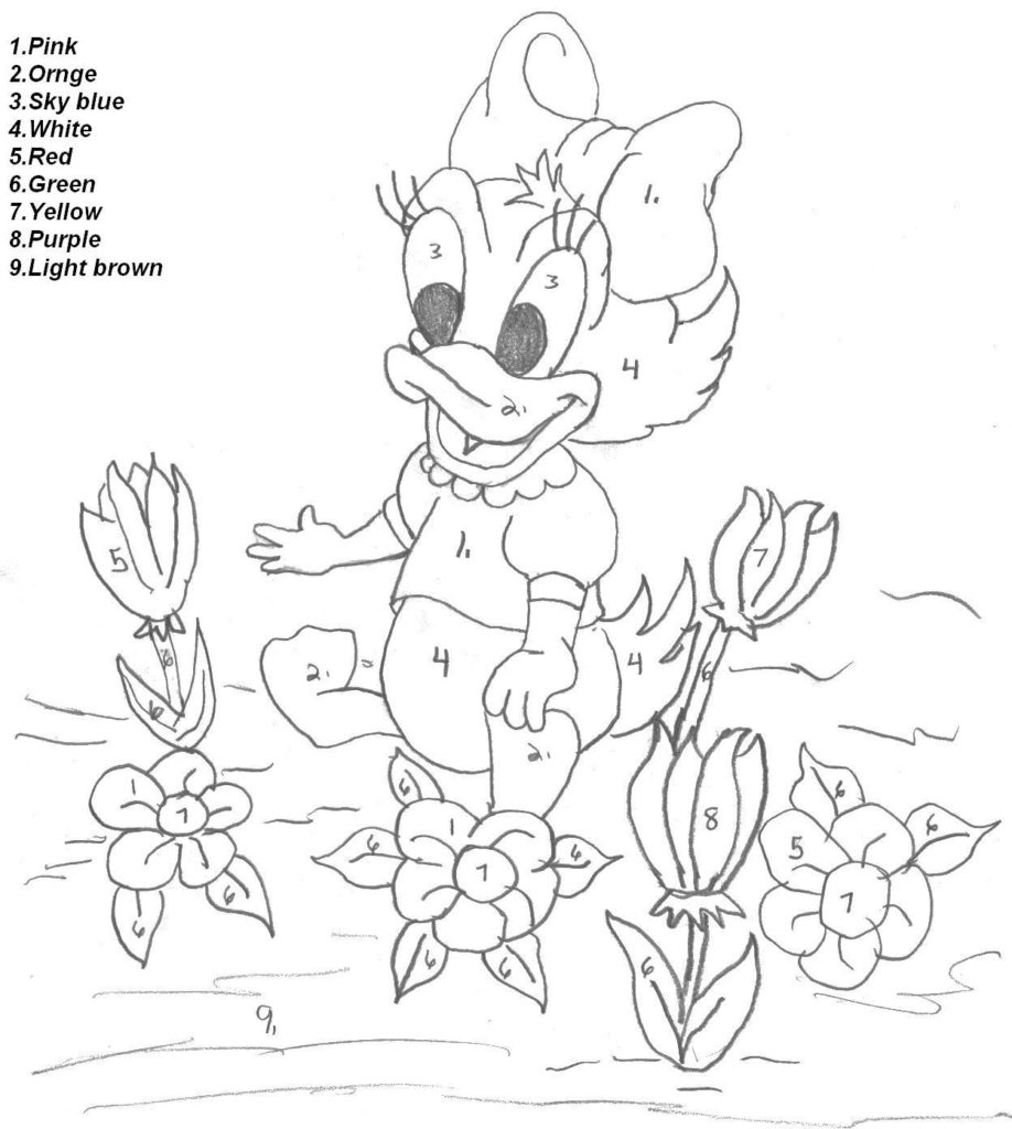 Coloring Pages: Hard Disney Color By Numbers Coloring Pages ...