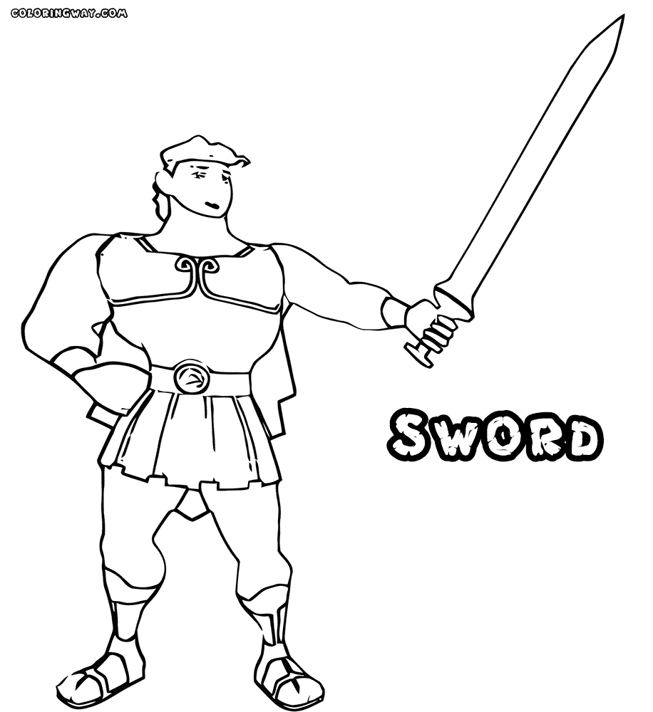 Sword coloring pages | Coloring pages to download and print