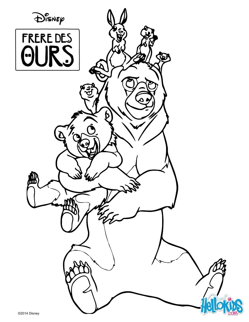 Brother bear coloring pages - Hellokids.com