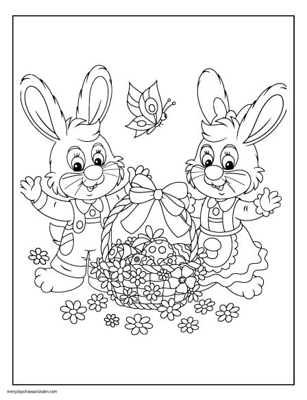 15 Adorable Free Easter Coloring Pages
