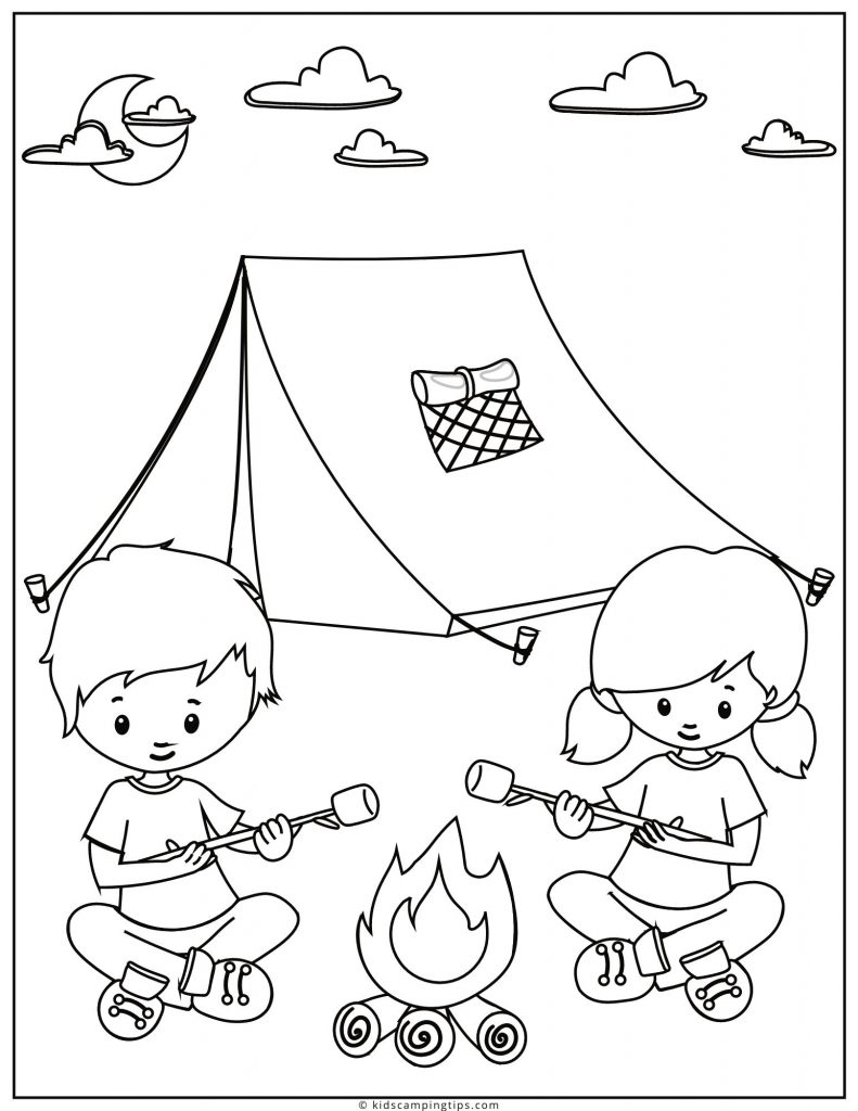 FREE Camping Coloring Pages - Bring The Kids