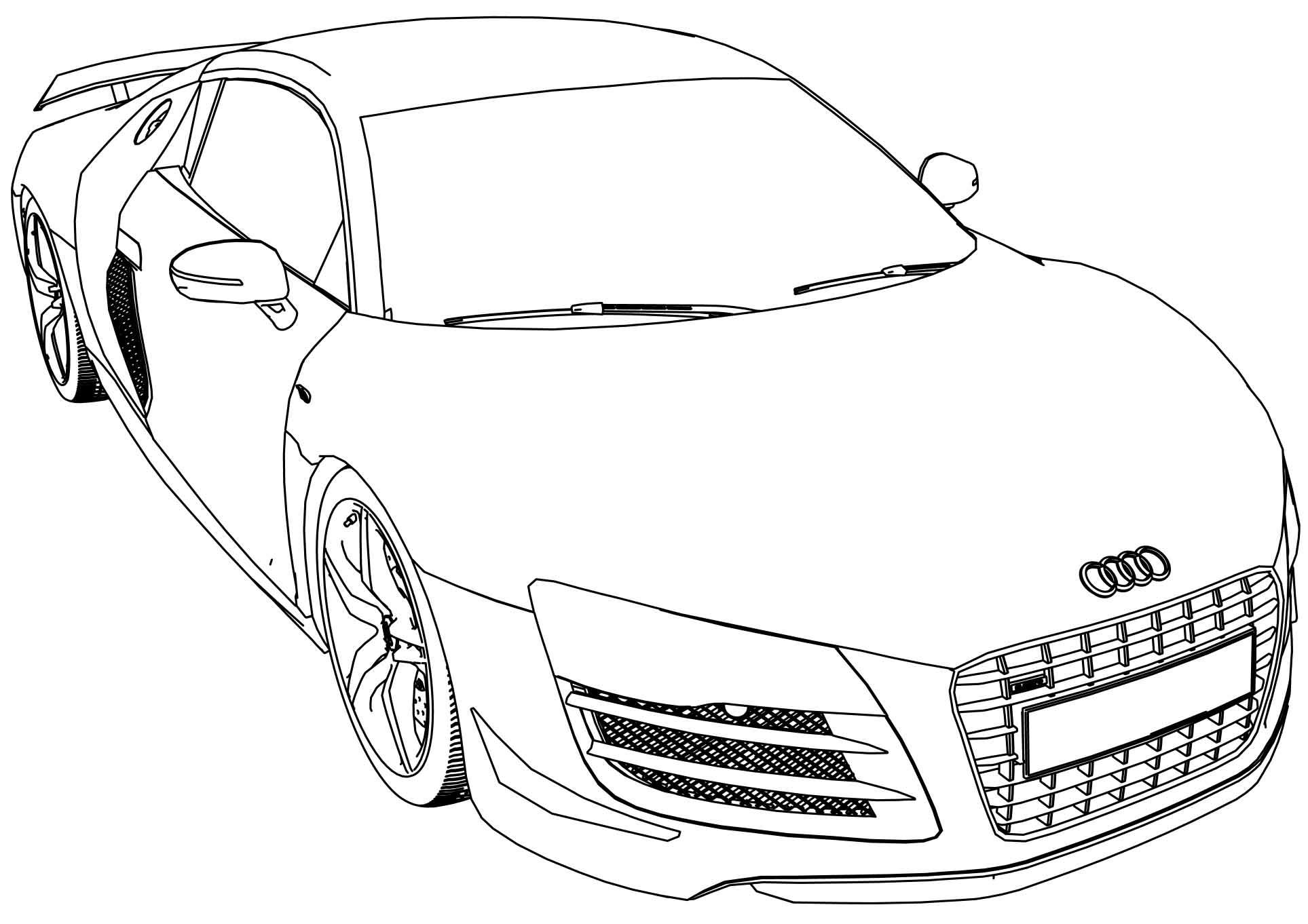 audi a4 coloring pages