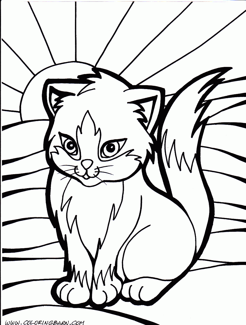 Cute Cat Coloring Pages To Download And Print For Free   Coloring Home