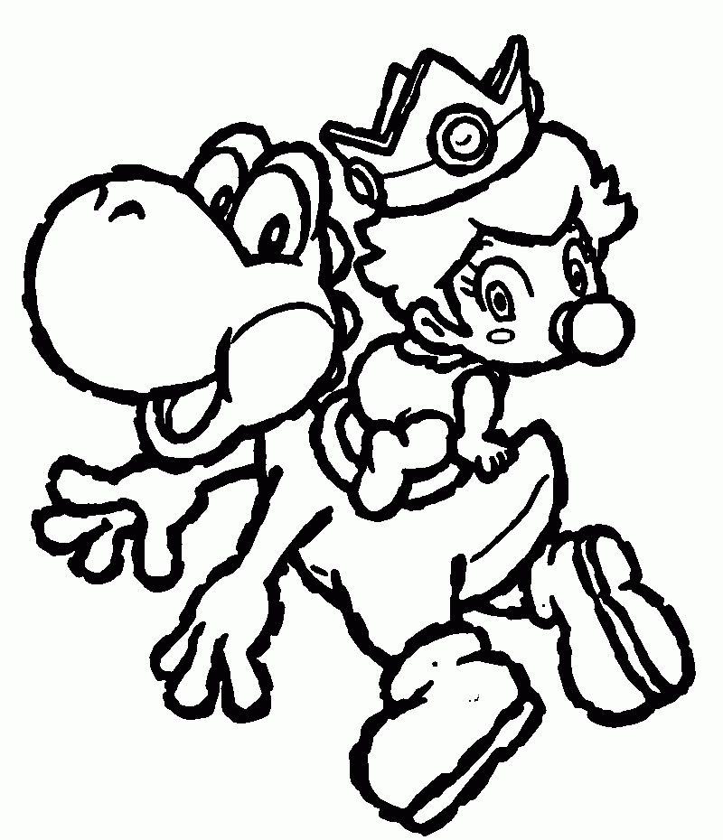 Easy Way to Color Yoshi Coloring Pages - Toyolaenergy.com