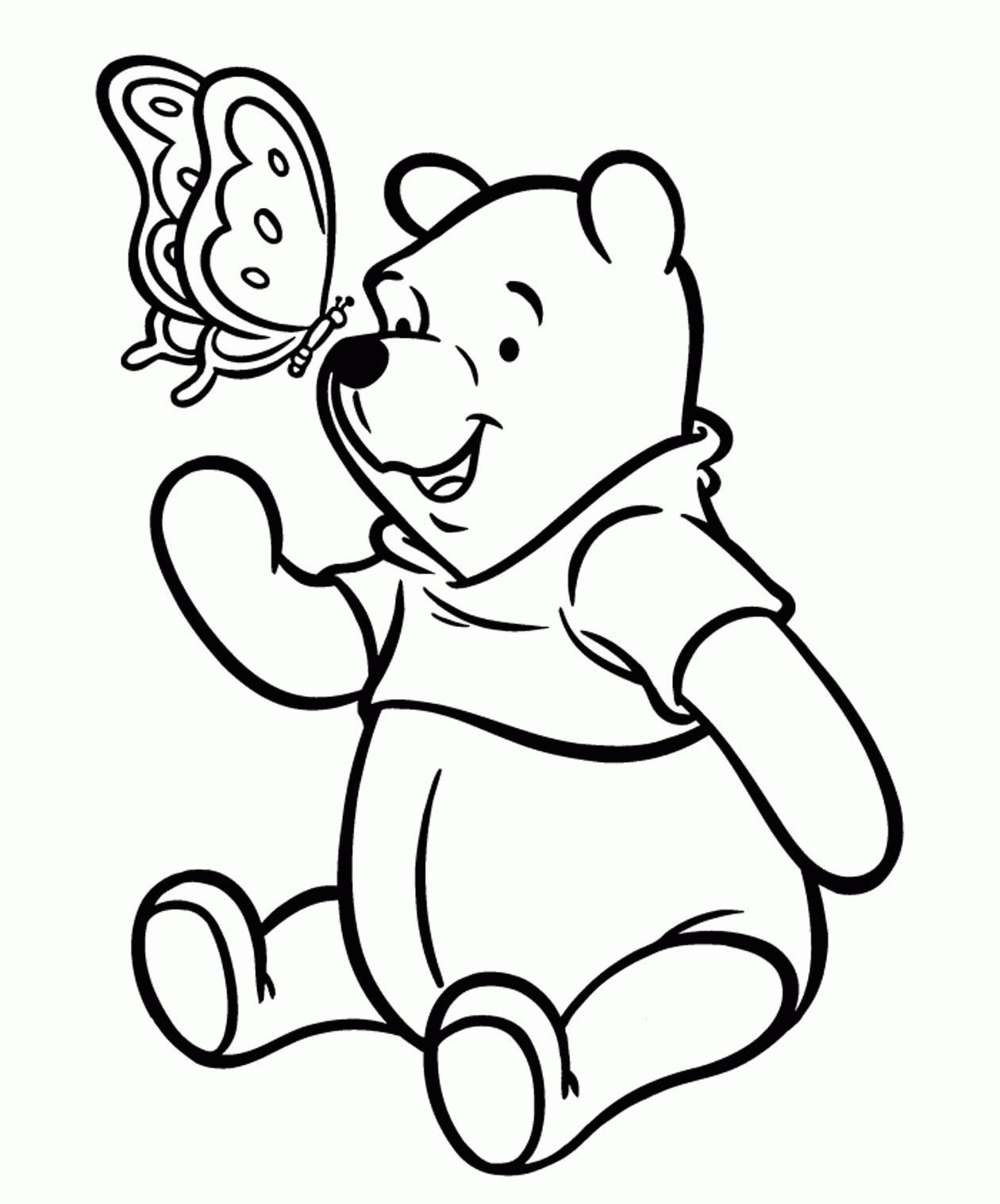 Easy Photo Pooh Drawing Coloring Pages Images - Widetheme