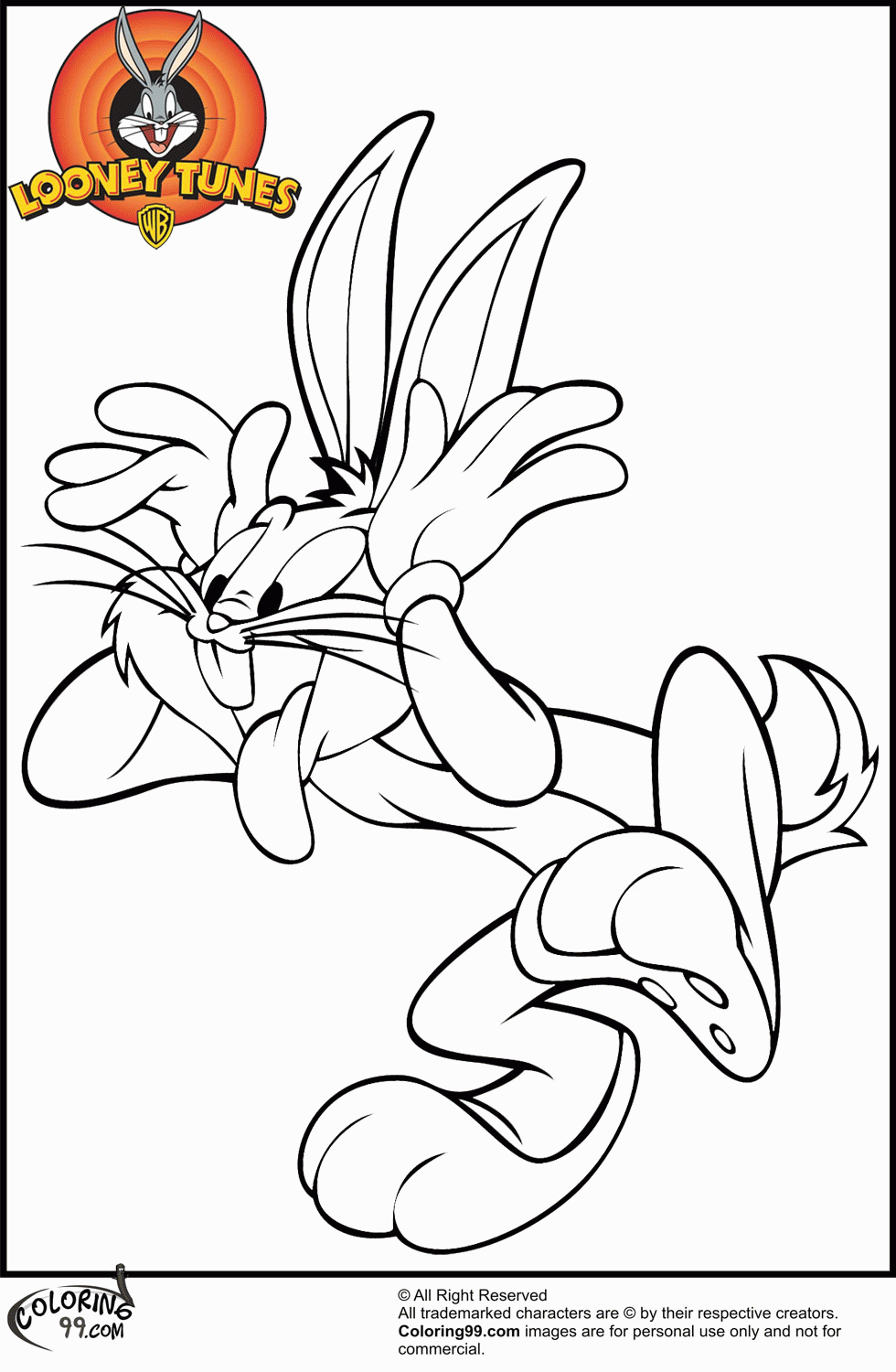 Free Coloring Pages Bugs Bunny