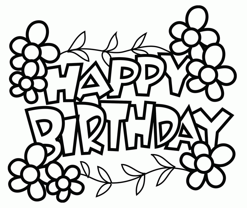 birthday coloring pages free printable coloring birthday cards coloring home