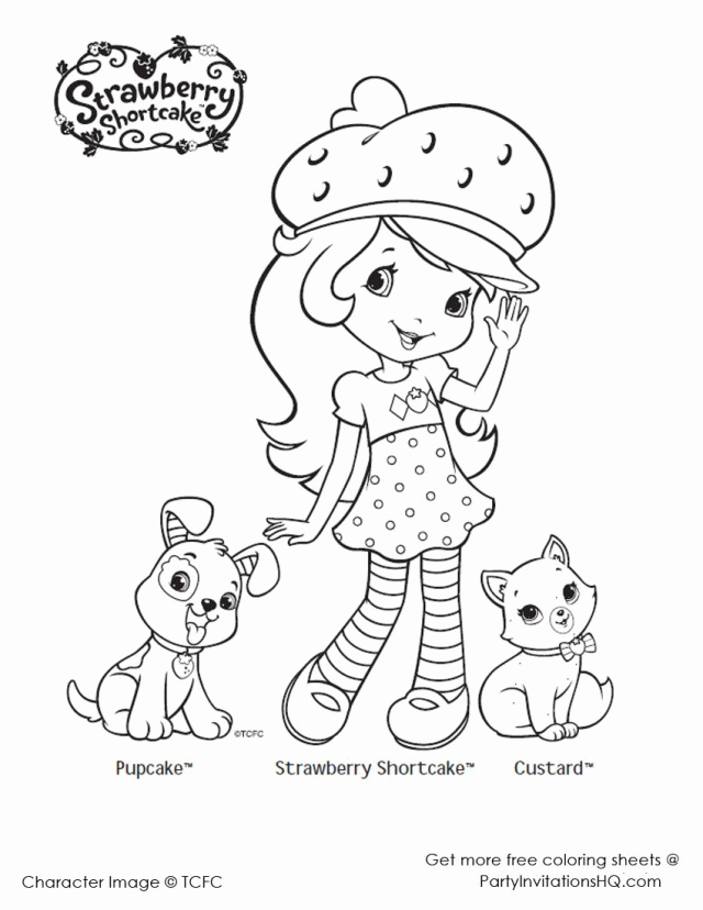 Strawberry Shortcake Coloring Pages: 18 Lovely Ideas | coloring pages