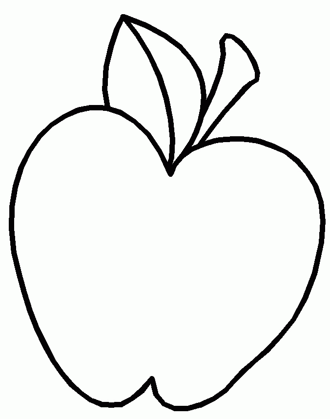 Apples Fresh Fruit Of Gold Colored Coloring Pages - Fruit Coloring 