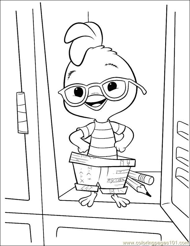 Coloring Pages 001 Chicken Little 41 (Cartoons > Chicken Little 