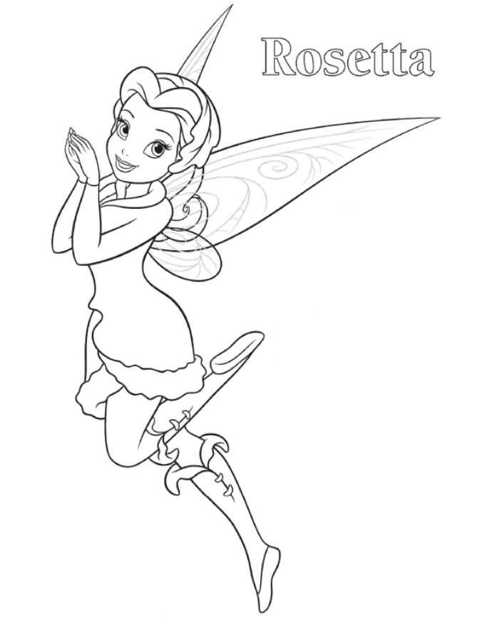 rosetta tinkerbell coloring page | Claire's Second Birthday TinkerBel…