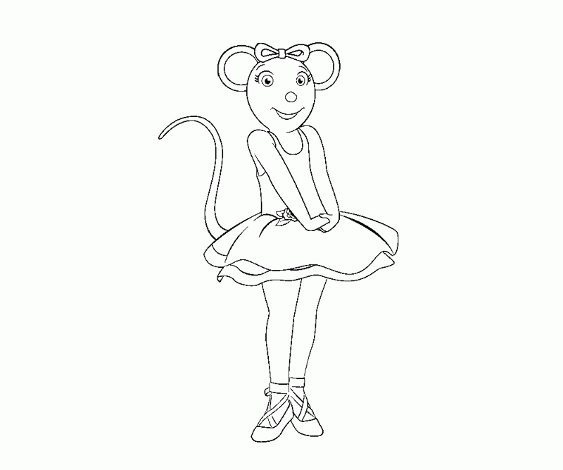 Angelina Ballerina Coloring Pages Coloring Home
