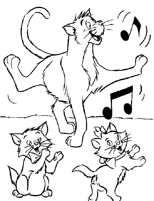 The AristoCats Coloring Pages 3 | Free Printable Coloring Pages 