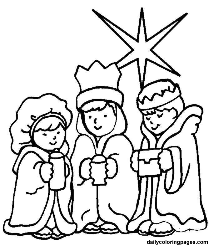 Three Wise Men Coloring Pages : Coloring Kids – Free Printable 