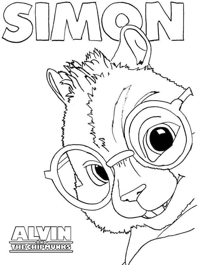 Alvin And The Chipmunks Coloring Page | Coloring Pages