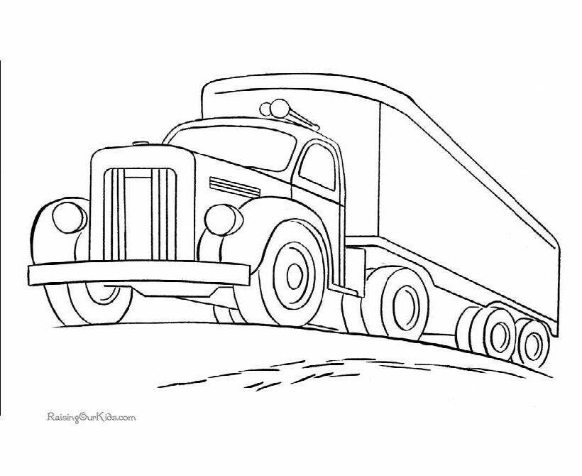 Truck - Coloring Pages | Wallpapers | Photos HQ | For Kids