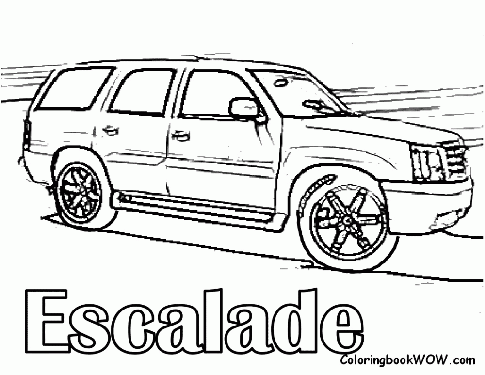 Chevy Escalade Coloring Pages - chevy Coloring Pages : iKids 