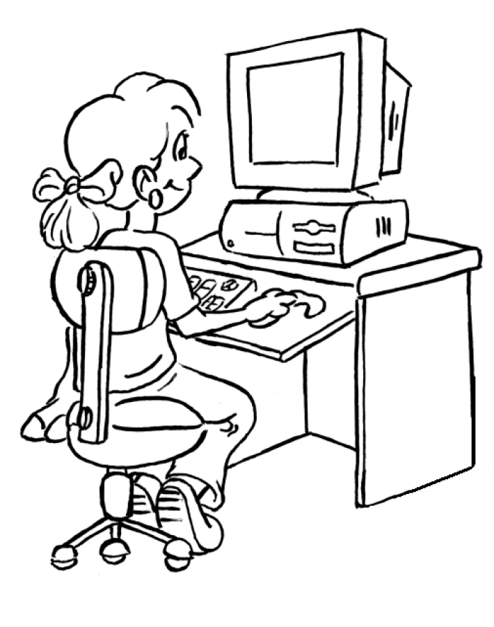 Computer Coloring Pages - Coloringpages1001.