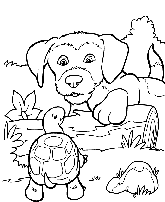 Kipper the dog Colouring Pages