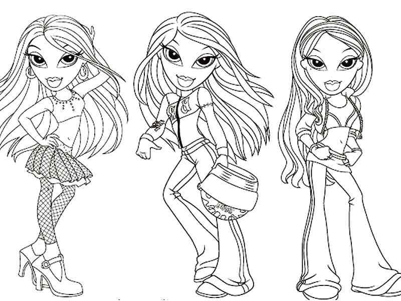 Coloring Pages Of Bratz - Free Coloring Pages For KidsFree 