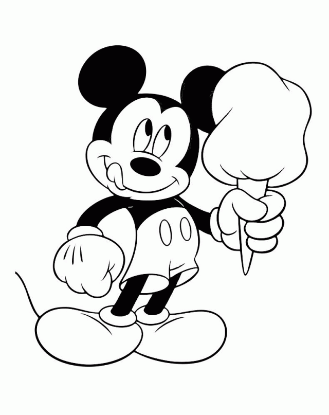 Mickey Mouse Coloring Pages To Print For Free Coloring Pages For 
