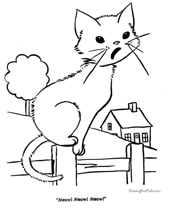 Cute Cat Image to Color