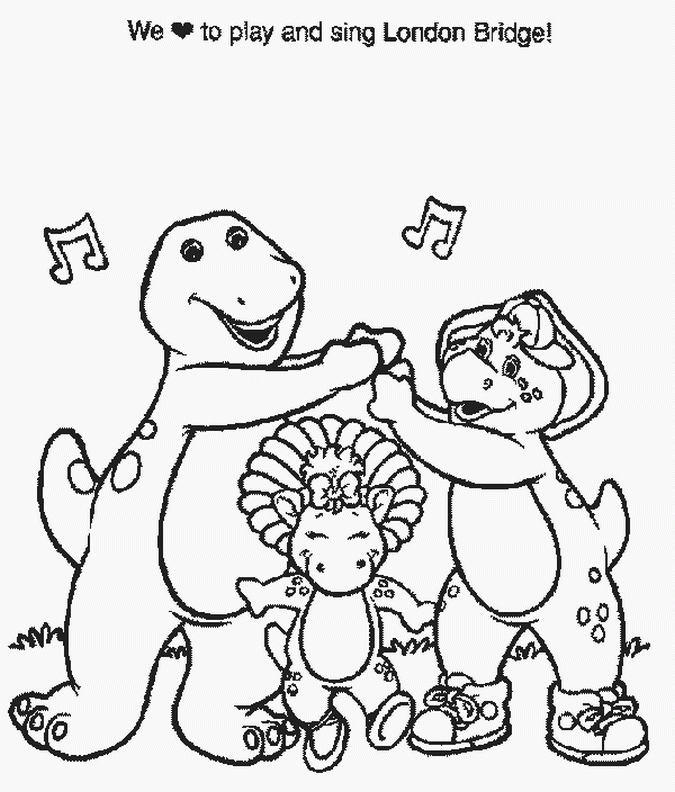 coloring-pages » Barney-friends @ beststockpictures