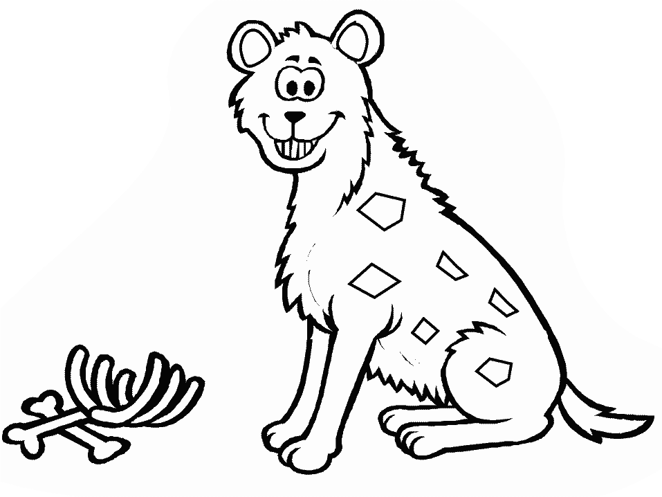 hyena coloring pages - Quoteko.