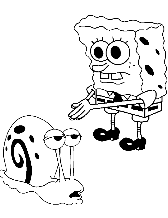 spogebob gary Colouring Pages (page 3)