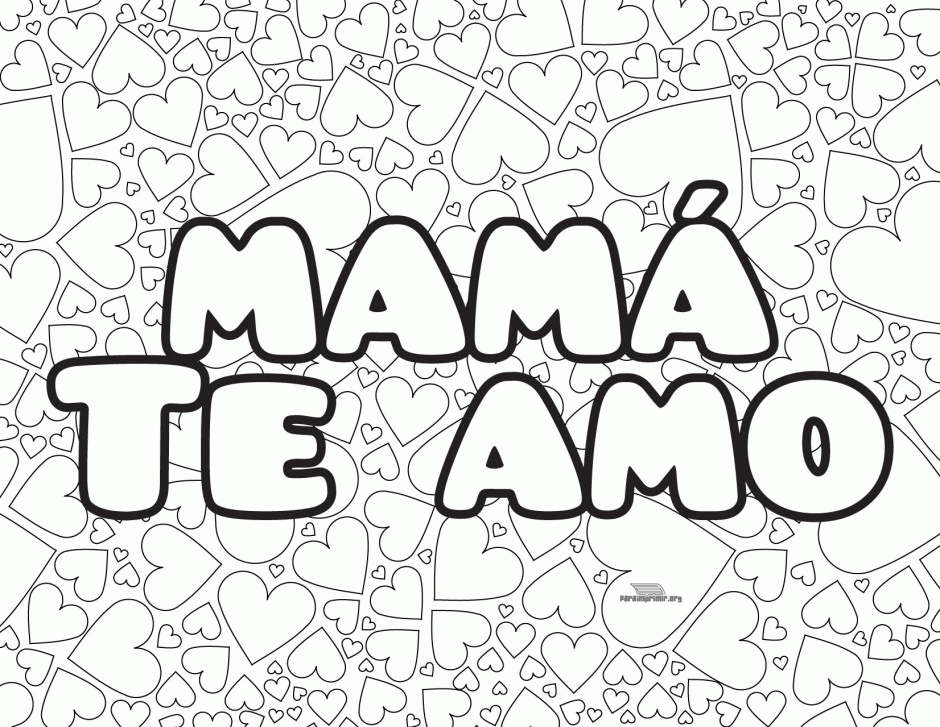 Te Amo Coloring Pages Coloring Home