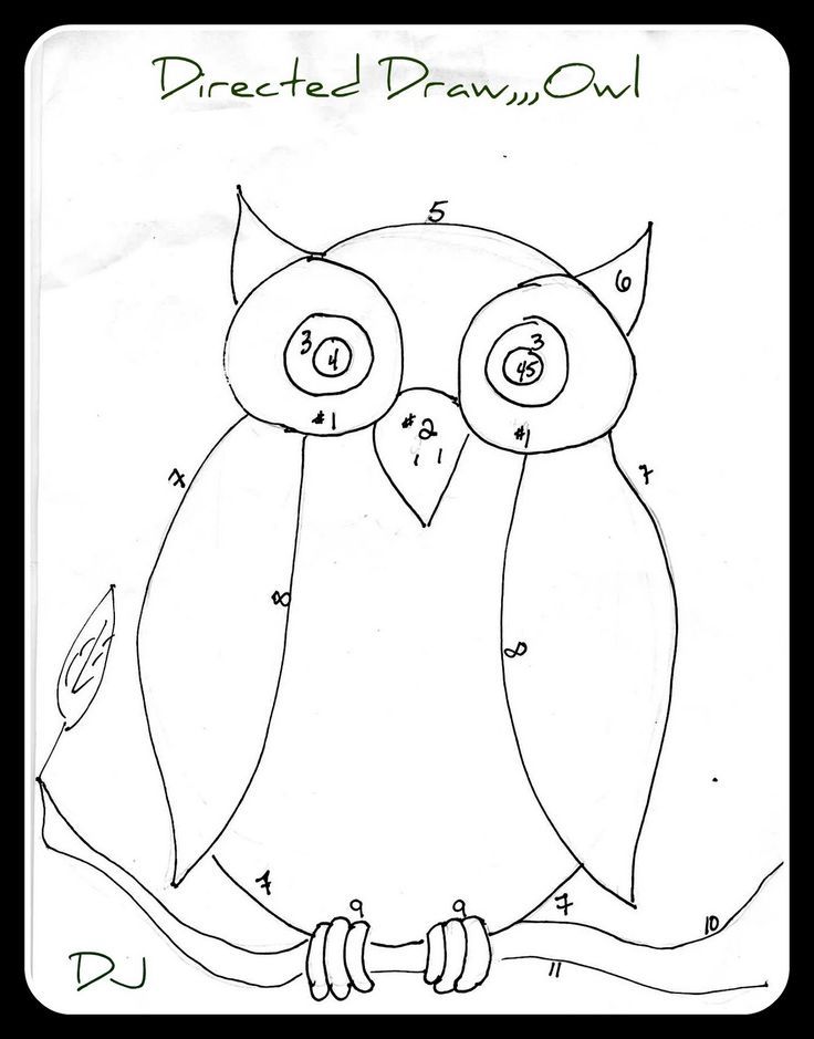 Owl Drawing For Kids | OwlLove<3