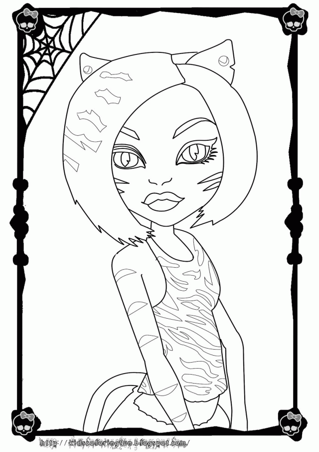 Monster High Coloring Pages Howleen Wolf Colouring4u 135767 