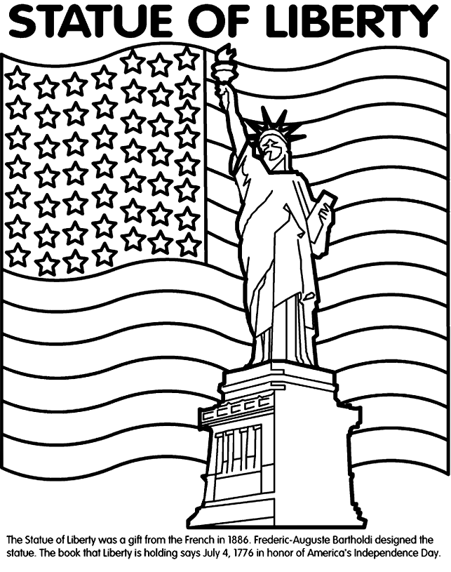 Statue of Liberty coloring page | History and Geography