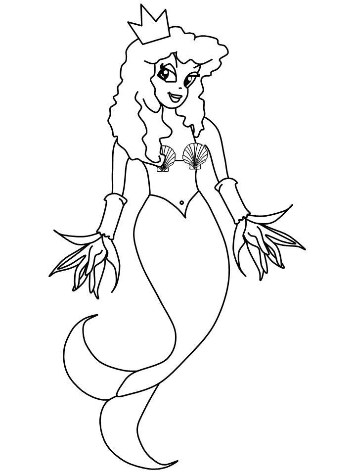 Printable Mermaids 22 Fantasy Coloring Pages