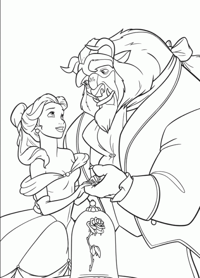Beauty And The Beast Coloring Book - Beauty And The Beast Coloring 