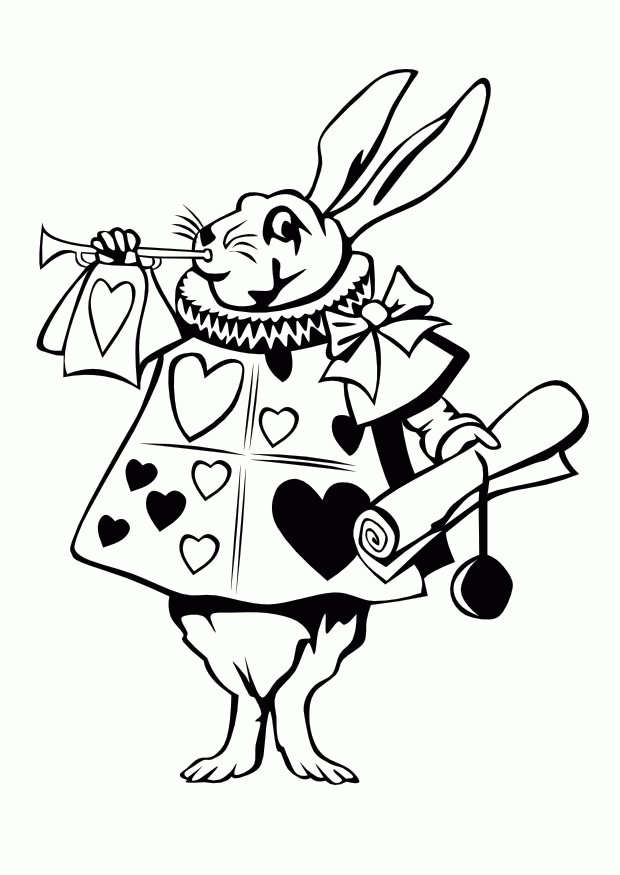 Alice-in-wonderland-coloring-13 | Free Coloring Page Site