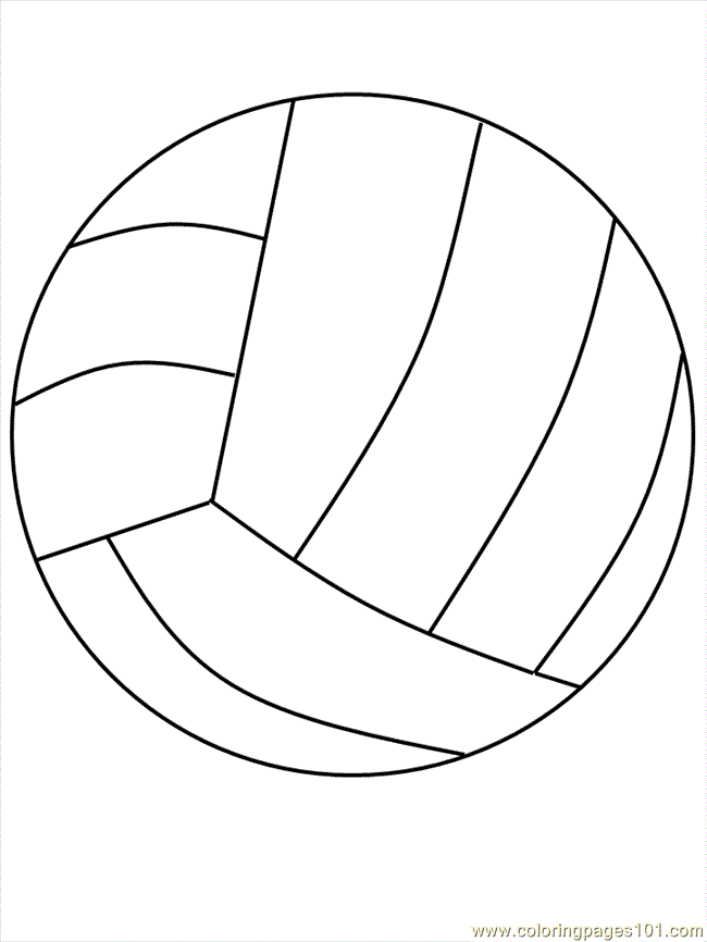 Coloring Pages Volleyball9 (Sports > Volleyball) - free printable 