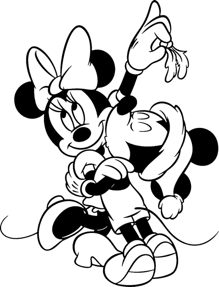 Disney Micky & Mini Mouse Merry Christmas Coloring Pages – Disney 