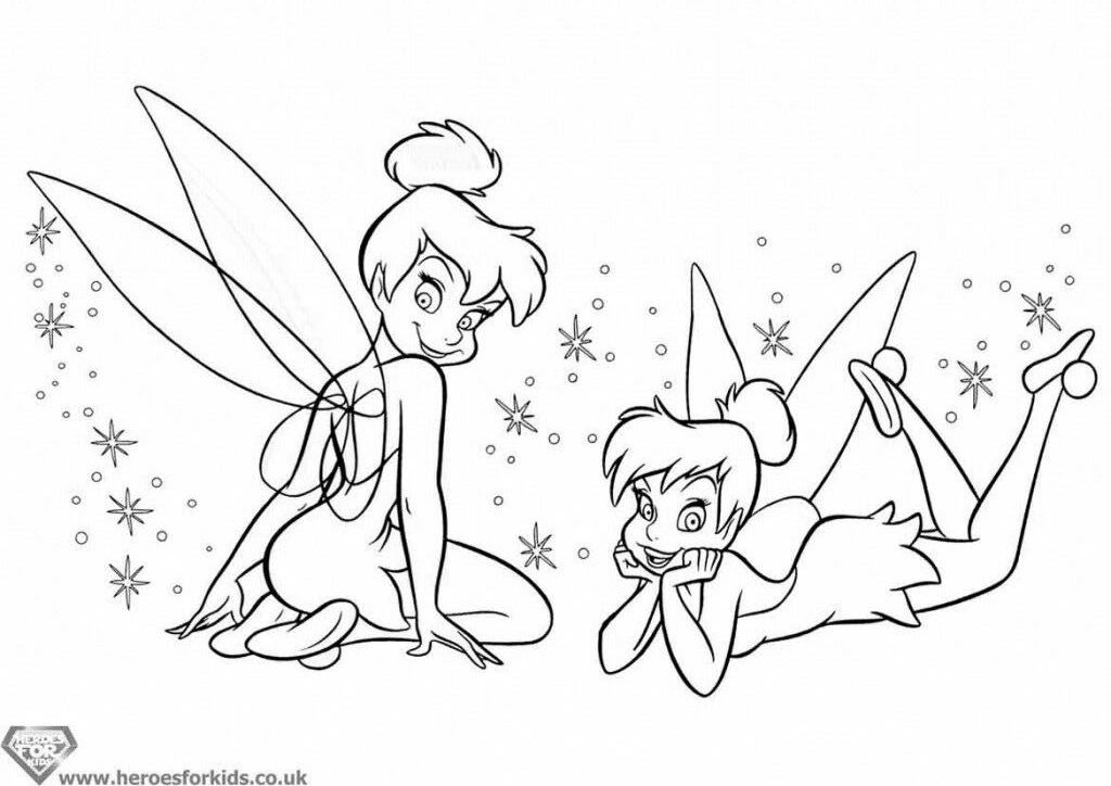 Tinkerbell And Friends Coloring Pages To Print - deColoring